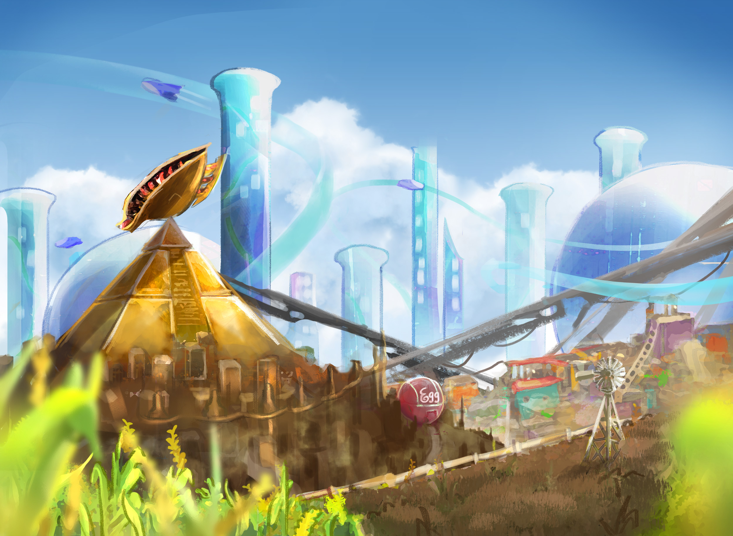 Dr Egg Adventures World Art